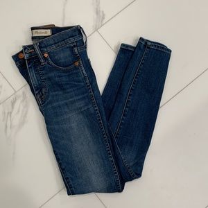 Madewell 10” high rise skinny jeans